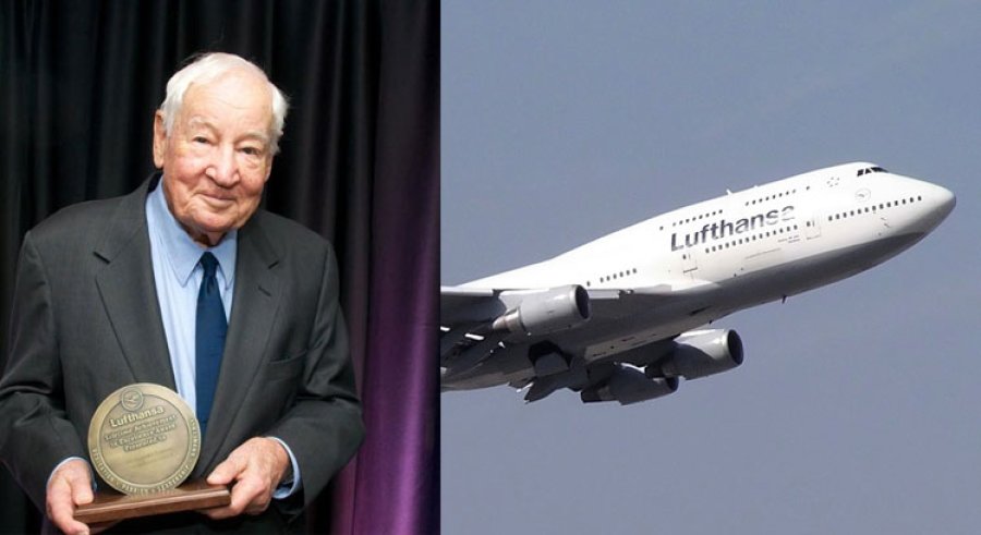 Lufthansa homenajeó al padre del Boeing 747